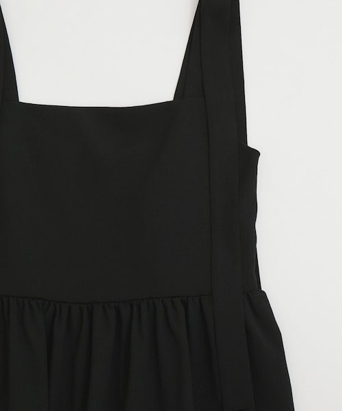 VIS（ビス）の「【WEB限定】ロングストラップリボンティアードワンピース（ワンピース・レディース・ブラック/ベージュ・F）」の18枚目の写真