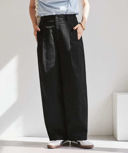 VIS（ビス）の「バレルシルエットコットンパンツ（その他パンツ・レディース・ブラック/ベージュ/ピンク・F）」の14枚目の写真