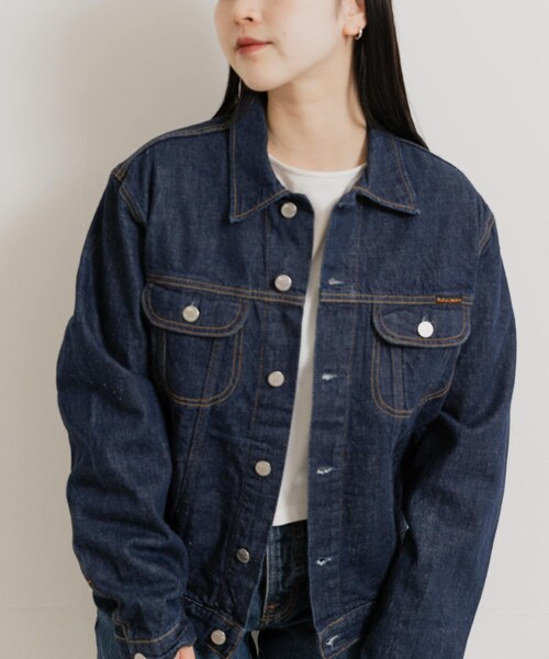 THE GOODLAND MARKET（ザグッドランドマーケット）の「NUDIE JEANS　Danny 40s Redcast DENIM JACKET（デニムジャケット・メンズ・D.Blue・S/M/L）」の4枚目の写真