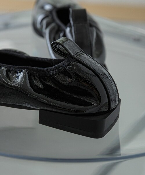 SENSE OF PLACE by URBAN RESEARCH（センスオブプレイスバイアーバンリサーチ）の「スクエアトゥフラットシューズ（バレエシューズ・レディース・GOLD/BLACK/BORDEAUX・S/M/L）」の13枚目の写真