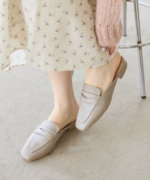 ROPE' PICNIC（ロペピクニック）の「ローファーミュール（ローファー・レディース・ブラック/グレー系/キャメル・L/M）」の10枚目の写真