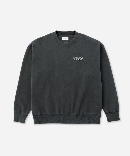 Saturdays NYC(サタデーズ ニューヨークシティ )の「Ari Relaxed Ozone Washed Sweatshirt(スウェット・レディース・スミクロ/ネイビー・L/M/S/XL)」の18枚目の写真