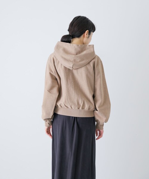 かぐれ（カグレ）の「blurhmsROOTSTOCK　THIN-SWEAT HOODIE ZIP（パーカー・レディース・H White/DarkNavy/H Beige・0）」の13枚目の写真