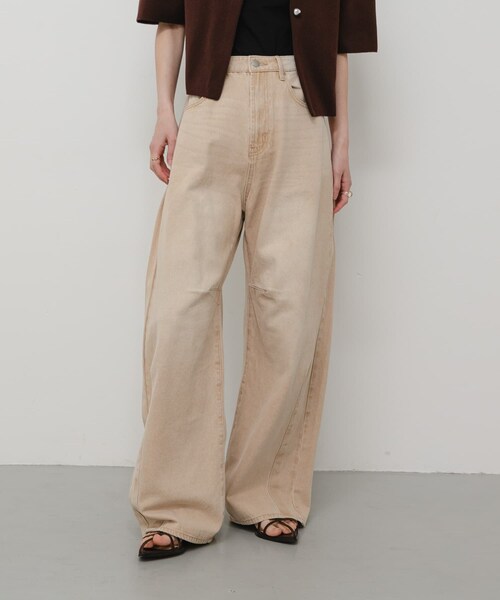 SENSE OF PLACE by URBAN RESEARCH(センスオブプレイスバイアーバンリサーチ)の「カーブデニム(デニムパンツ・レディース・BEIGE/D.INDIGO/GRAY/MINT・S/M/L)」の16枚目の写真