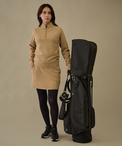 ROPE'（ロペ）の「【NOIR】【セットアップ対応】ハーフジップ長袖スタンドプルオーバー（Tシャツ/カットソー・レディース・ブラック/ベージュ系・L/M/S）」の15枚目の写真