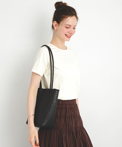 URBAN RESEARCH Sonny Label（アーバンリサーチサニーレーベル）の「メルカドトートバッグ（トートバッグ・レディース・ブラック×オフ/ブラック/ホワイト・one）」の11枚目の写真