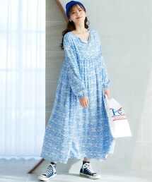 nissen | 大きいサイズ　花柄ワンピース　miclat(ワンピース)