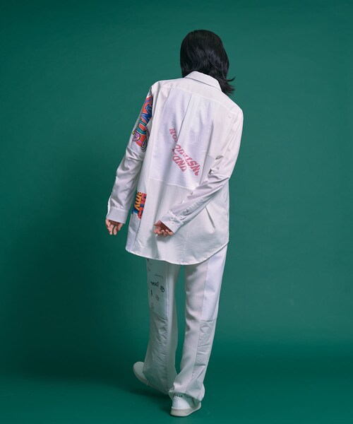 THE GOODLAND MARKET(ザグッドランドマーケット)の「SREU Patch Work Shirt(シャツ/ブラウス・レディース・WHITE2/WHITE1/BLACK1/BLACK2・L/M)」の15枚目の写真