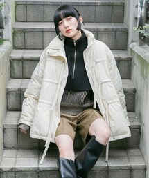 KBF（ケイビーエフ）の「フロントリボン中綿ジャケット（その他アウター・レディース）」