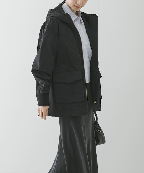 URBAN RESEARCH（アーバンリサーチ）の「コットンナイロンマウンテンパーカー（マウンテンパーカー・レディース・BLACK/CHARCOAL/BEIGE・FREE）」の6枚目の写真