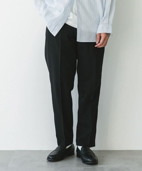 URBAN RESEARCH DOORS（アーバンリサーチドアーズ）の「『UR TECH DRYLUXE』『イージーケア/速乾/UVカット』テーパードパンツ（その他パンツ・メンズ・NAVY/CHALK/BLUE GREEN/BLACK・S/M/L/XL）」の14枚目の写真