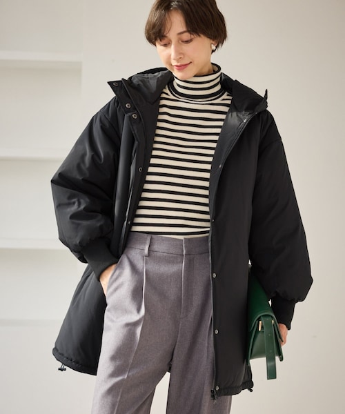 ROPE' PICNIC（ロペピクニック）の「中綿モンスターコート（ダウンジャケット/コート・レディース・ブラック/キナリ・F）」の13枚目の写真