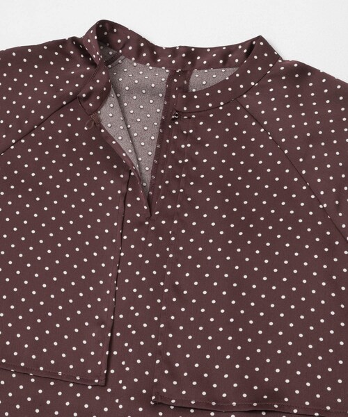URBAN RESEARCH ROSSO（アーバンリサーチロッソ）の「ケープドットブラウス（シャツ/ブラウス・レディース・OFF WHITE/BROWN・Free）」の7枚目の写真