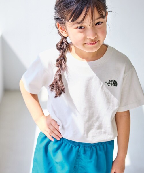 ROPE' PICNIC（ロペピクニック）の「【KIDS/キッズ】【THE NORTH FACE】S/S Back Square Logo Tee（Tシャツ/カットソー・キッズ・ブラック/ホワイト/ピンク・130/140/150/160）」の7枚目の写真