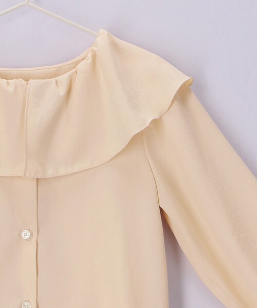 ROPE' PICNIC（ロペピクニック）の「【KIDS】フレアカラーブラウス（シャツ/ブラウス・キッズ・ブラック/クリーム・120/130/140/150）」の17枚目の写真