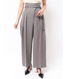 LAGUNAMOON | アシメデザインベルトタックパンツ(その他パンツ)
