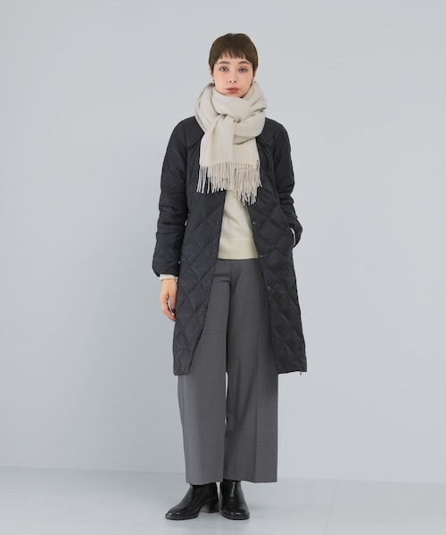 URBAN RESEARCH ROSSO（アーバンリサーチロッソ）の「TAION　CREW NECK LONG DOWN COAT（その他アウター・レディース・BLACK/GBEIGE/OFFWHITE/DCHOCO/BRICKBROWN/DNAVY・M/L）」の2枚目の写真