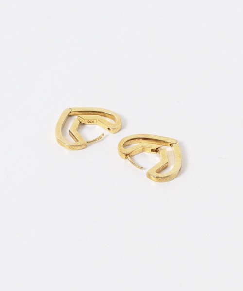 URBAN RESEARCH(アーバンリサーチ)の「PLOW Hug Heart Hoop Pierce S(ピアス(両耳用)・レディース・GOLD・-)」の5枚目の写真