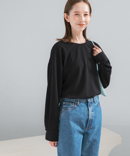 URBAN RESEARCH ROSSO（アーバンリサーチロッソ）の「ストレッチジョーゼットプルオーバー（シャツ/ブラウス・レディース・OFF/MOCHA/BLACK・Free）」の20枚目の写真