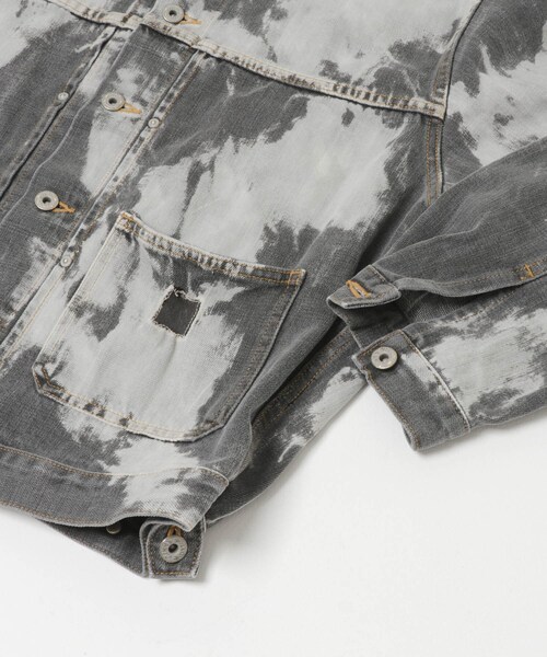 URBAN RESEARCH（アーバンリサーチ）の「Willow Pants　P-012（デニムジャケット・メンズ・BLK-BLEACH・0/1）」の5枚目の写真