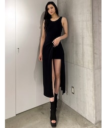 GYDA | TWISTレイヤードデザインノースリーブワンピース(ワンピース)