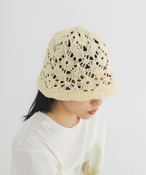 KBF（ケイビーエフ）の「クロシェベルHAT（ハット・レディース・CUSTARD/BLACK・One）」の11枚目の写真