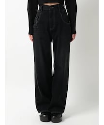 EMODA | ルーズワイドハイウエストジーンズ(デニムパンツ)