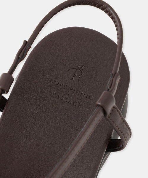 ROPE' PICNIC(ロペピクニック)の「サムリングナローストラップサンダル(サンダル・レディース・ブラック/ブラウン・L/M)」の14枚目の写真