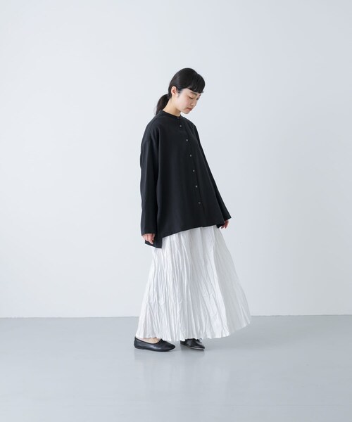 かぐれ（カグレ）の「レーヨンワイドシャツ（シャツ/ブラウス・レディース・BROWN/BLACK・Free）」の11枚目の写真