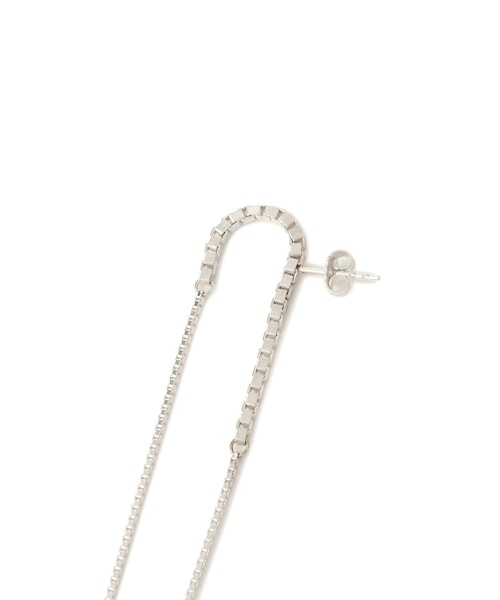 ADAM ET ROPE'(アダムエロペ)の「【SASKIA DIEZ(サスキア ディッツ)】FRING MIXED EARRINGS LOOP(ピアス(両耳用)・レディース・シルバー・F)」の6枚目の写真