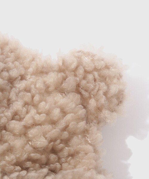 ADAM ET ROPE'(アダムエロペ)の「【BASICKS/ベイシックス】Bear Beanie(ニットキャップ/ビーニー・メンズ・ブラック/ベージュ・S)」の6枚目の写真