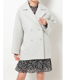 MERCURYDUO | ウールコクーンダブルコート(ブルゾン)