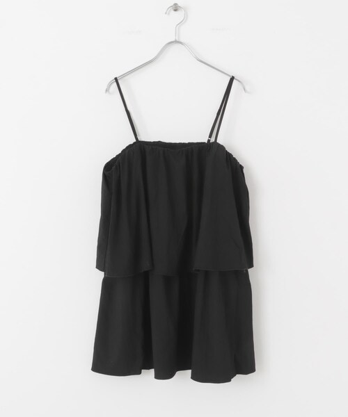 ITEMS URBANRESEARCH(アイテムズ アーバンリサーチ)の「チュニックレイヤードキャミソール(チュニック・レディース・BLK/BEG・FREE)」の11枚目の写真