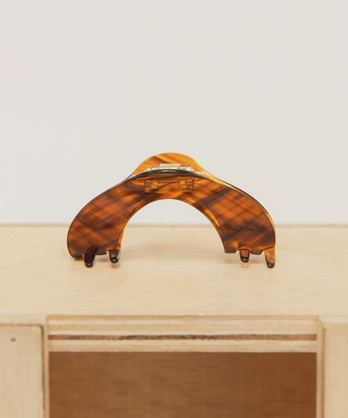 KBF（ケイビーエフ）の「ラウンドバンスクリップ（バレッタ/ヘアクリップ・レディース・GREEN/BROWN・One）」の3枚目の写真