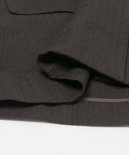 URBAN RESEARCH（アーバンリサーチ）の「new basic　WOOL LINEN SILK JACKET（ノーカラージャケット・レディース・BROWN・36/38）」の7枚目の写真