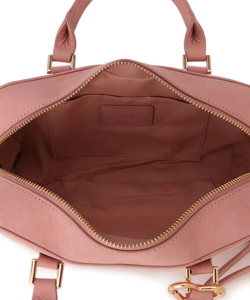 VIS(ビス)の「ロゴスエードミニボストンバッグ/2WAY(ボストンバッグ・レディース・ブラウン/ベージュ系/ピンク・F)」の19枚目の写真
