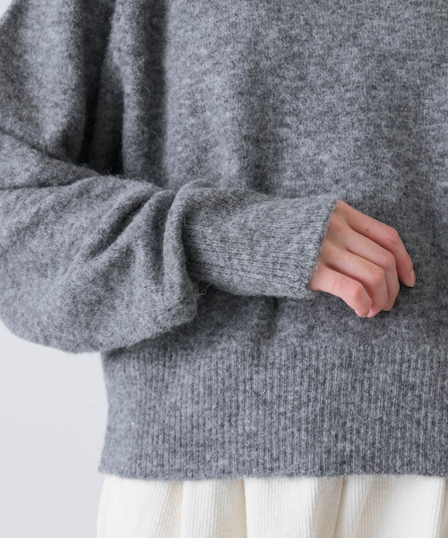 かぐれ（カグレ）の「アルパカクルーネックニット（ニット/セーター
