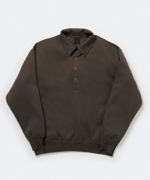 URBAN RESEARCH（アーバンリサーチ）の「DAIWA PIER39　TECH SWEAT SNAP PULLOVER（スウェット・メンズ・BLACK/PURPLE/BROWNKHAKI/H GRAY・S/M/L/XL）」の3枚目の写真