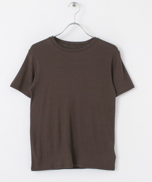 KBF(ケイビーエフ)の「コンパクトベーシックTシャツ(Tシャツ/カットソー・レディース・BLUE/IVORY/ORANGE/D.BROWN・one)」の13枚目の写真