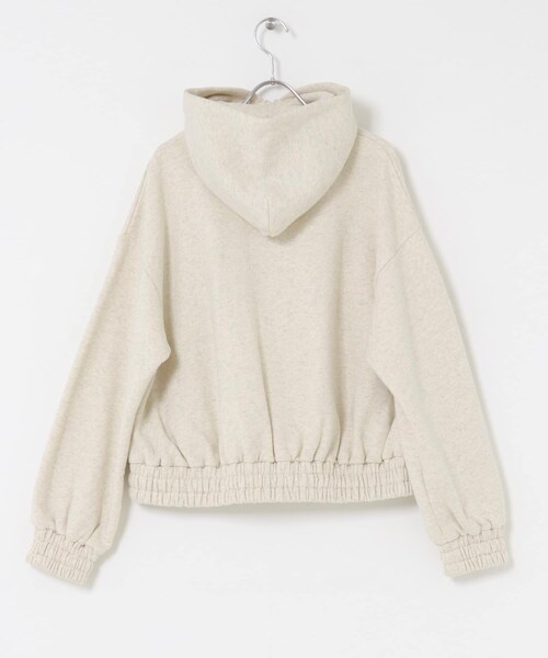 EKAL（エカル）の「ボタニルプライム裏起毛ZIPパーカー（パーカー・レディース・シロ杢/ブラック・one）」の17枚目の写真