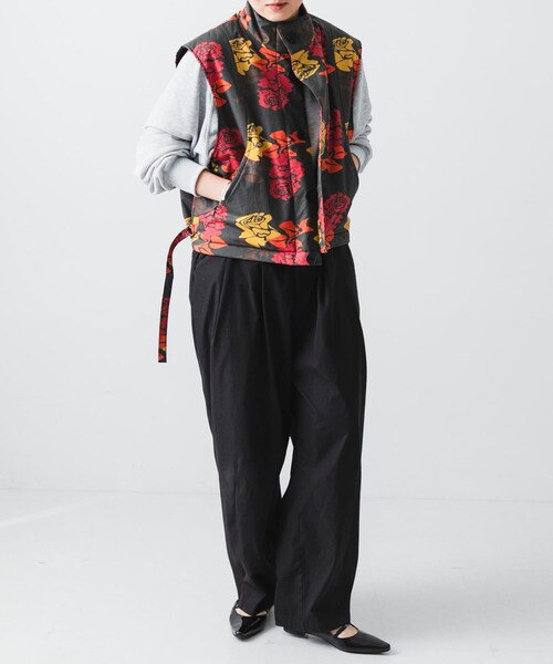 URBAN RESEARCH（アーバンリサーチ）の「COGNOMEN　W.FANTASISTA FLOWER VEST（その他アウター・メンズ・CHARCOAL/ORANGE・Free）」の13枚目の写真