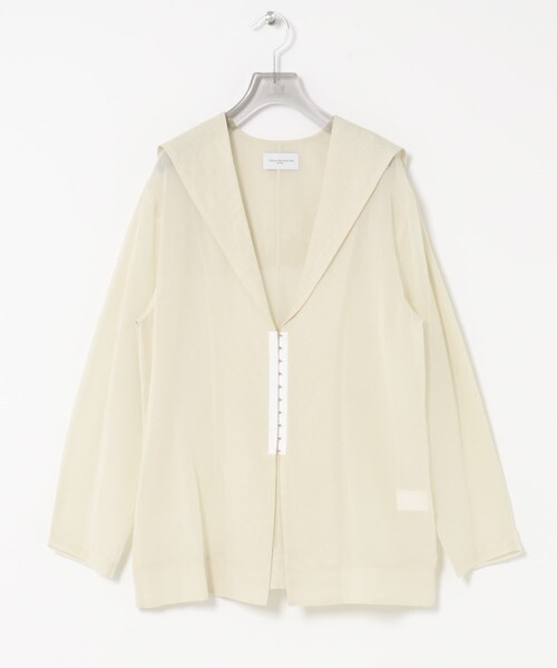 URBAN RESEARCH(アーバンリサーチ)の「new basic SHEER VOILE SAILOR SHIRTS(シャツ/ブラウス・レディース・BLACK/IVORY・Free)」の10枚目の写真