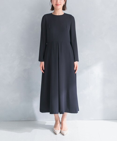 URBAN RESEARCH ROSSO（アーバンリサーチロッソ）の「kaene　シフォン合わせロングワンピース（ワンピース・レディース・beige/navy・M）」の20枚目の写真