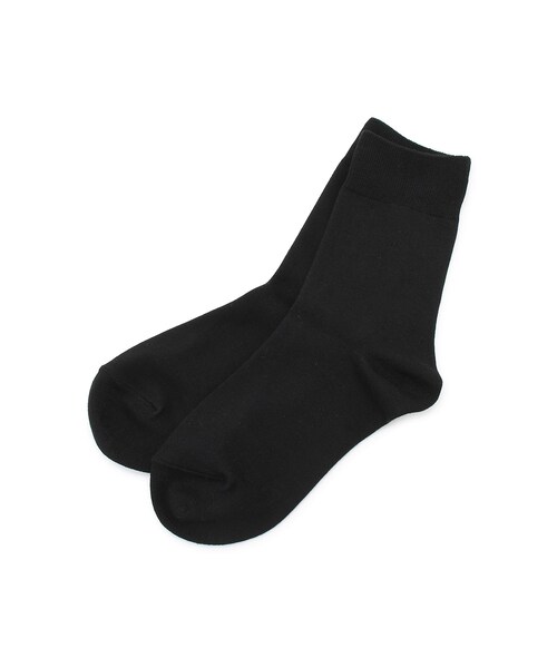 ROPE' PICNIC（ロペピクニック）の「【一部店舗限定】レーヨンシルケットクルーソックス（ソックス/靴下・レディース・ブラック/キナリ/レッド/ピンク系・F）」の4枚目の写真
