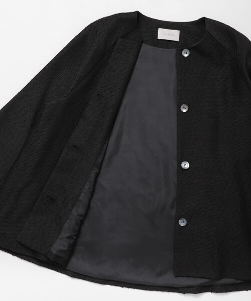 URBAN RESEARCH ROSSO(アーバンリサーチロッソ)の「CHIGNON ネップツイードコート(テーラードジャケット・レディース・LBEIGE/BLACK・Free)」の15枚目の写真