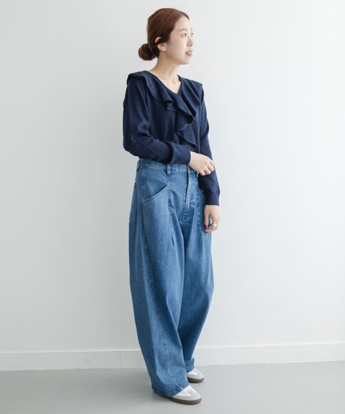 URBAN RESEARCH Sonny Label（アーバンリサーチサニーレーベル）の「カーブポケットデニムパンツ（デニムパンツ・レディース・ブラウン/インディゴ・36/38）」の21枚目の写真