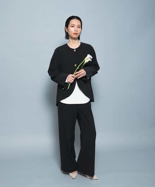 URBAN RESEARCH ROSSO（アーバンリサーチロッソ）の「『別注』CHIGNON×ROSSO　ラウンドヘムジャケット（その他アウター・レディース・OWHITE/BLACK・Free）」の16枚目の写真
