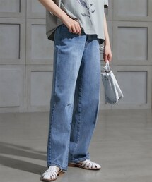 nissen | 大きいサイズ　シルエットが綺麗なストレートデニムパンツ　miclat(デニムパンツ)
