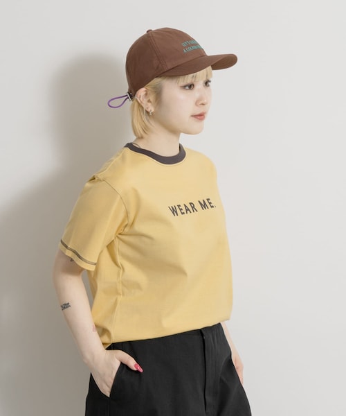 THE GOODLAND MARKET（ザグッドランドマーケット）の「ザ グッドランド マーケット　BOX RINGER  TEE（Tシャツ/カットソー・レディース・WH×GR/YE×BR/BL×LGR・1/2）」の3枚目の写真
