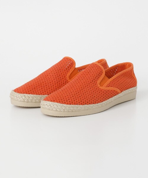 URBAN RESEARCH Sonny Label（アーバンリサーチサニーレーベル）の「DICAS　メッシュ×キャンバススリッポン∴（スリッポン・メンズ・WHITE/NAVY/ORANGE/L GREEN/L BLUE・40/41/42）」の5枚目の写真